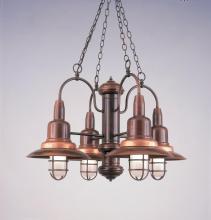 Hi-Lite MFG Co. H-1354-D-74-RED - 4-LIGHT CHANDELIER
